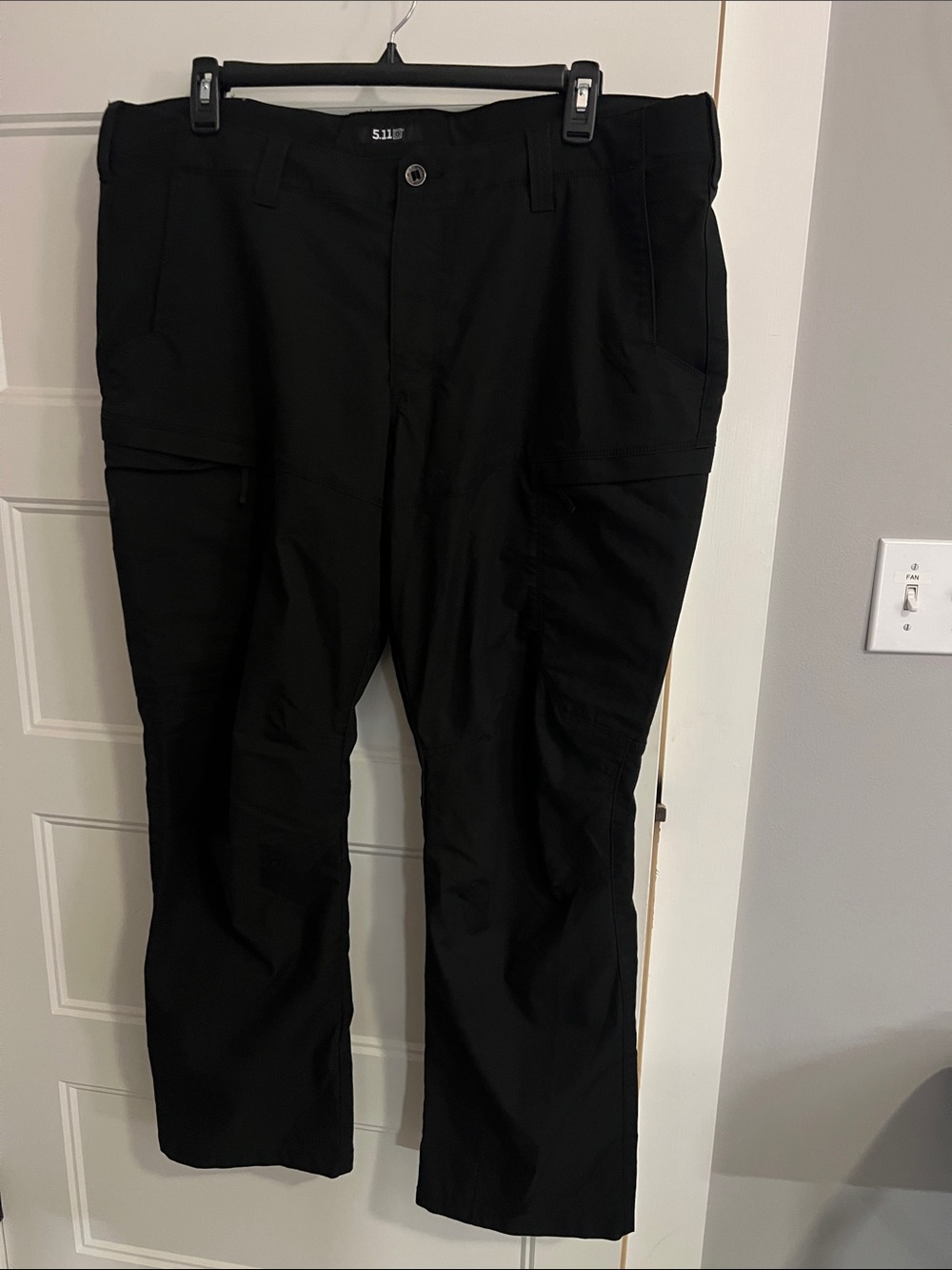 5.11 Tactical Men's Black Cargo Pants - Utility Pocket Design